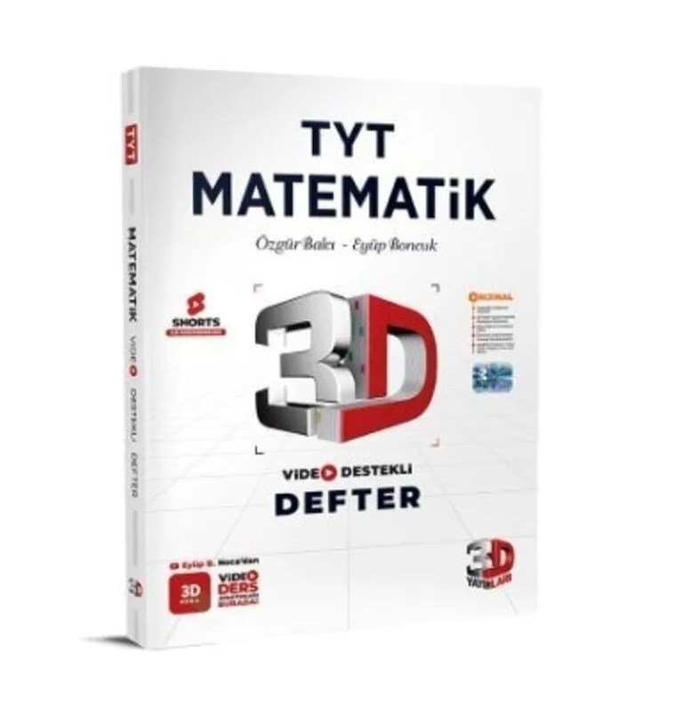 3D Yayınları Kolektif 3D TYT Matematik Video Destekli Defter
