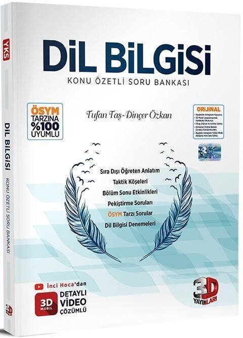 3D Yayınları Dil Bilgisi Soru Bankası TYT