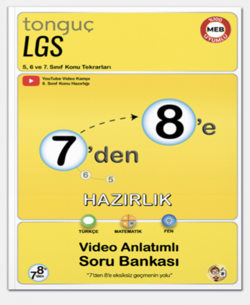 Tonguç Akademi 7'den 8'e Hazırlık Kitabı