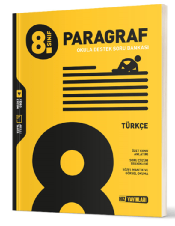 Hız Yayınları 8. Sınıf Türkçe Paragraf Soru Bankası