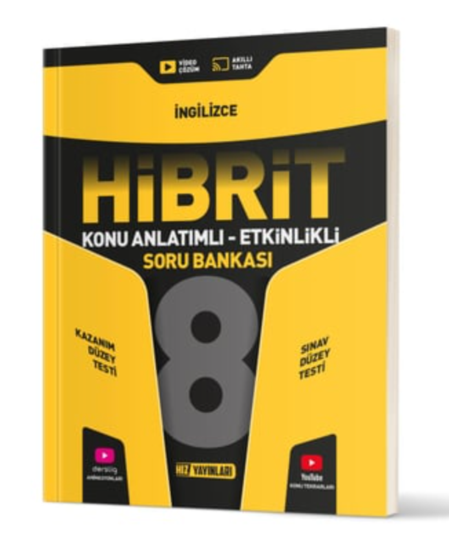 8. SINIF HİBRİT İNGİLİZCE SORU BANKASI HIZ YAYINLARI