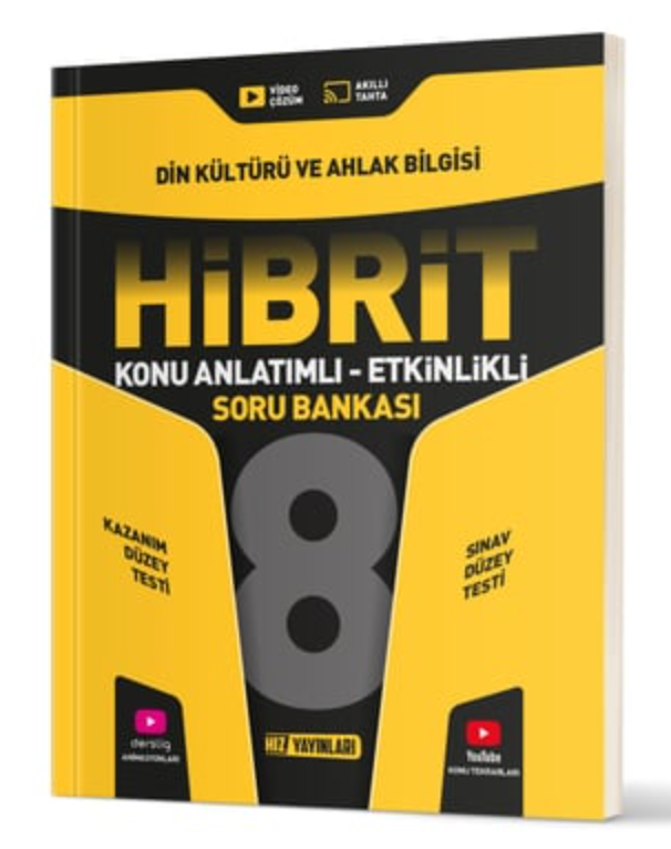 8. SINIF HİBRİT DİN SORU BANKASI HIZ YAYINLARI