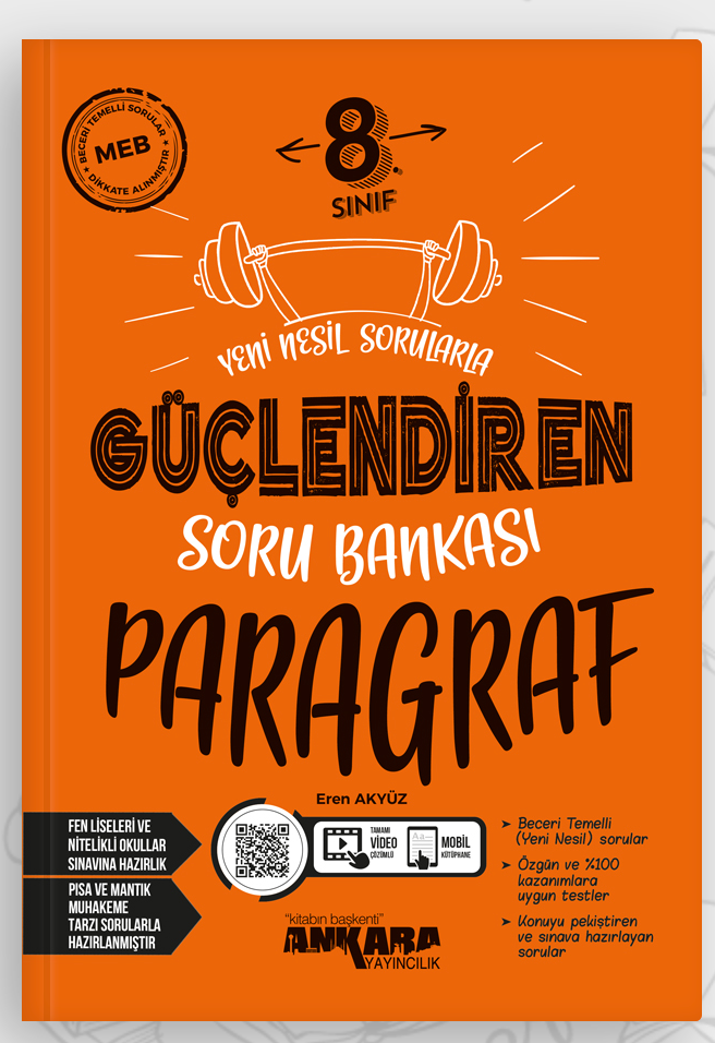 8. Sınıf Paragraf Güçlendiren Soru Bankası Ankara Yayıncılık