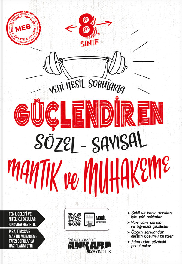 8. Sınıf Sözel-Sayısal Mantık ve Muhakeme Güçlendiren Soru Bankası Ankara Yayıncılık