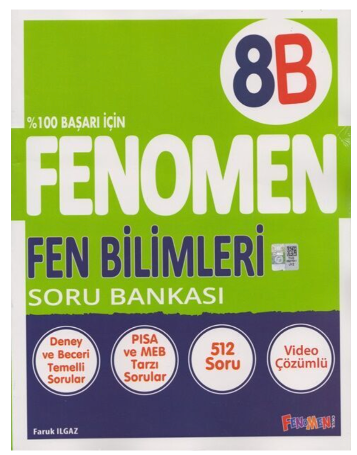Fenomen Okul Yayınları 8. Sınıf Fenomen Fen Bilimleri B Soru Bankası