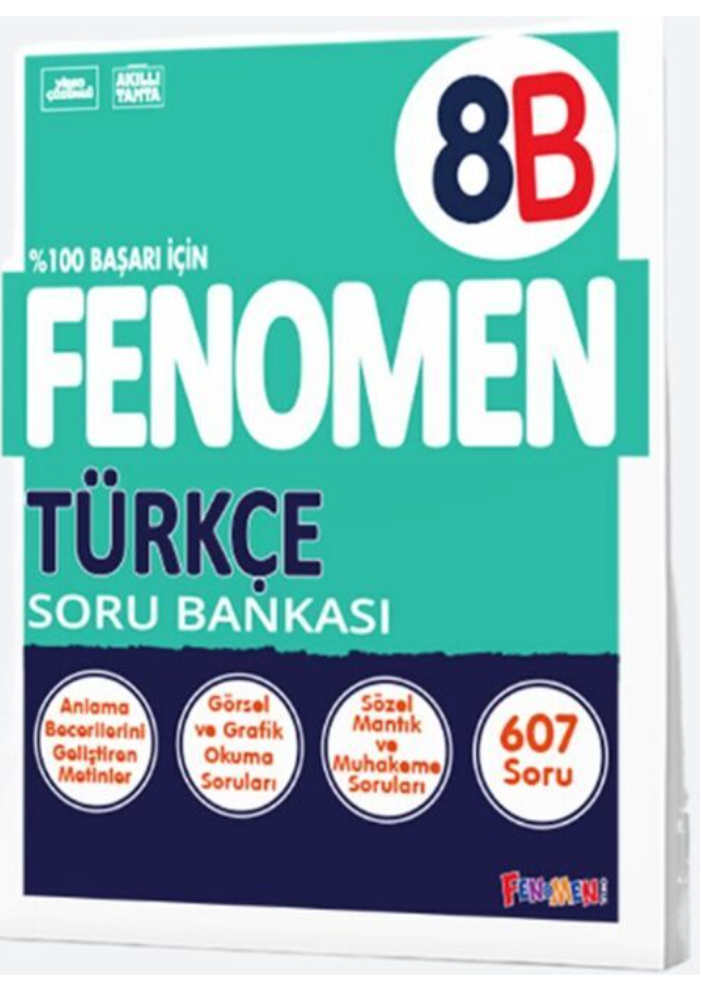 Fenomen Okul Yayınları 8. Sınıf LGS Türkçe B Fenomen Soru Bankası
