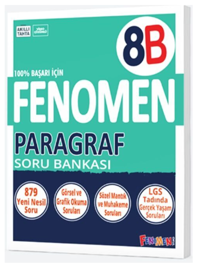 Fenomen Okul Yayınları 8. Sınıf Paragraf B Fenomen Soru Bankası
