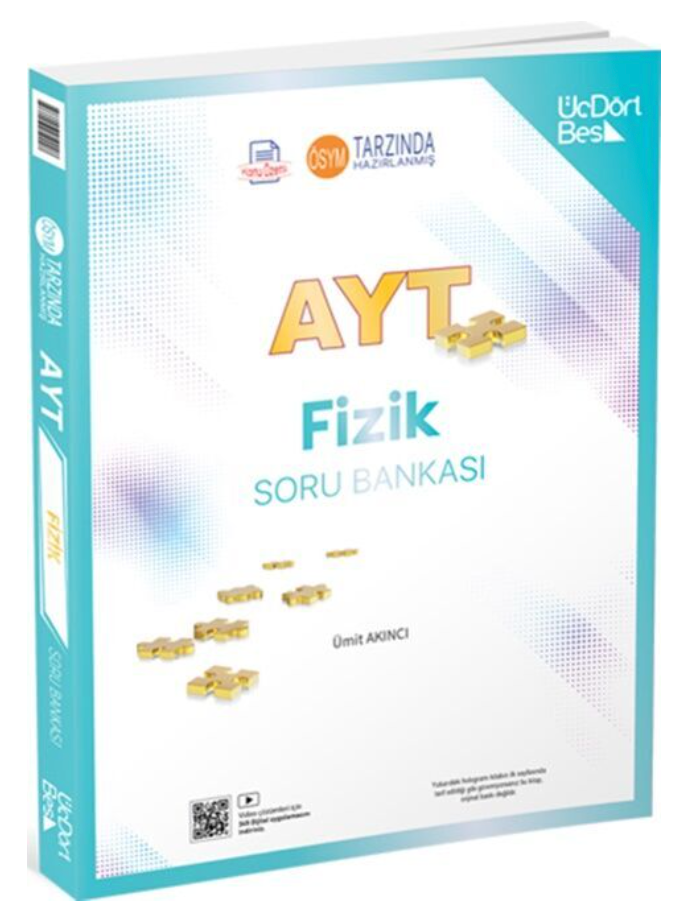ÜçDörtBeş Yayınları AYT Fizik Soru Bankası