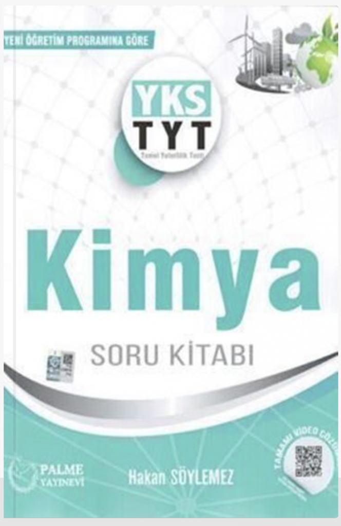 PALME YAYINEVİ YKS TYT KİMYA SORU KİTABI
