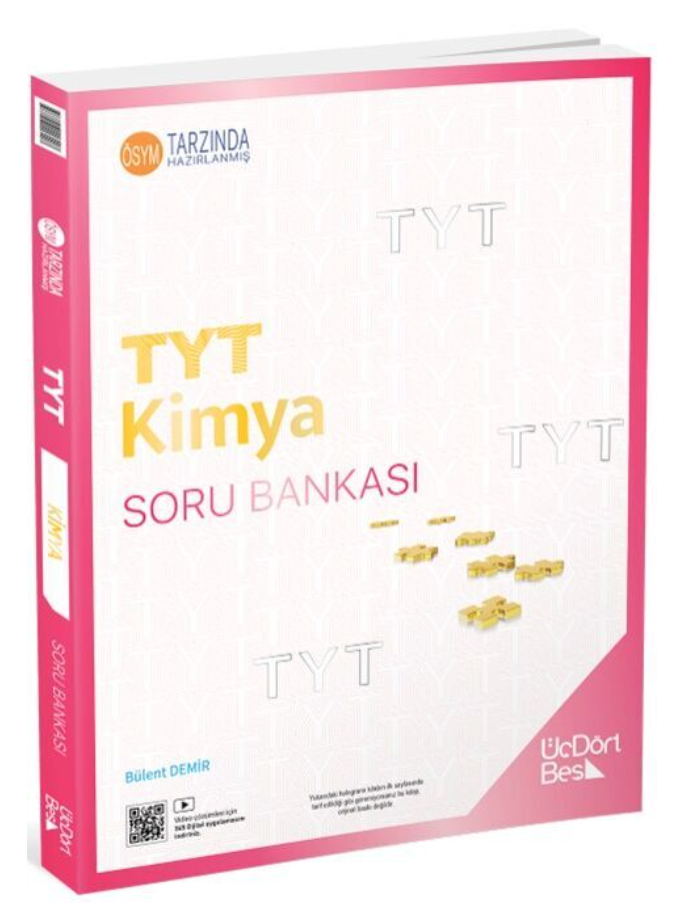 ÜçDörtBeş Yayınları TYT Kimya Soru Bankası