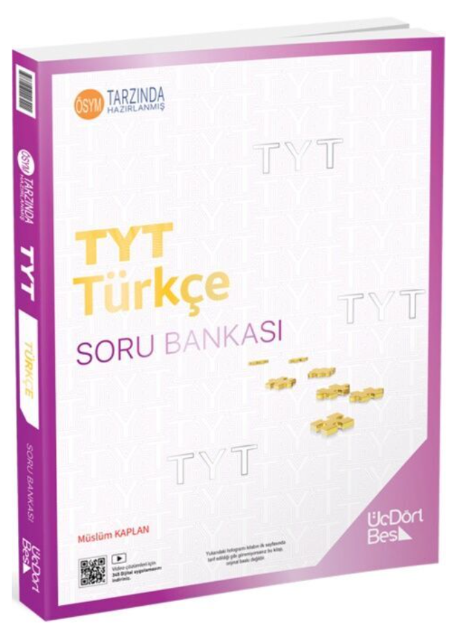 ÜçDörtBeş Yayınları TYT Türkçe Soru Bankası