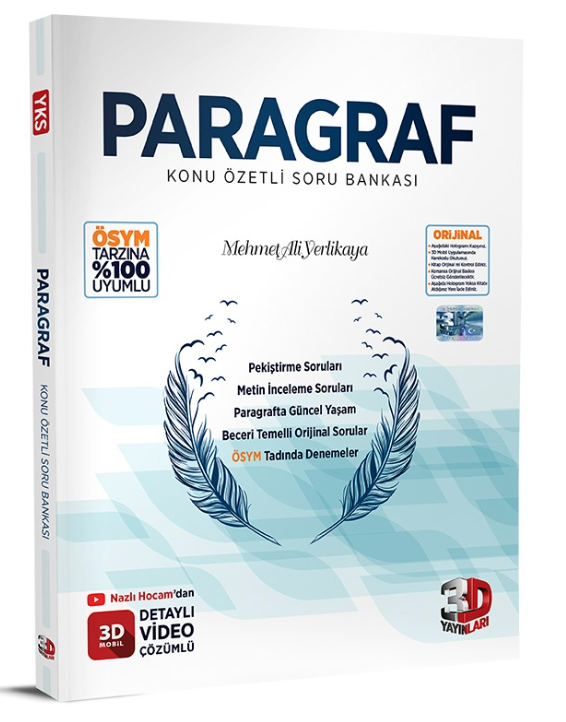3D Paragraf Konu Özetli Soru Bankası