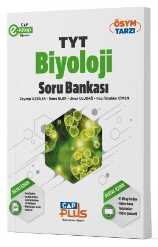 Çap Yayınları TYT Biyoloji Plus Serisi Soru Bankası