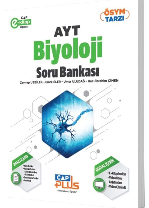 Çap Yayınları AYT Biyoloji Plus Serisi Soru Bankası