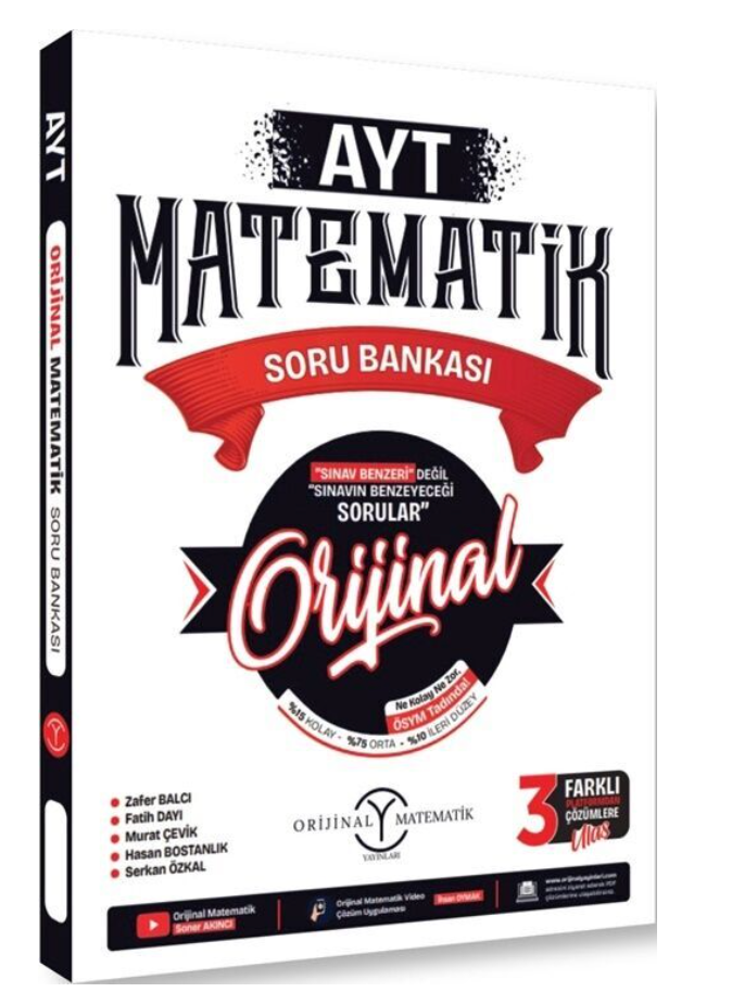 Orijinal Yayınları AYT Orijinal Matematik Soru Bankası