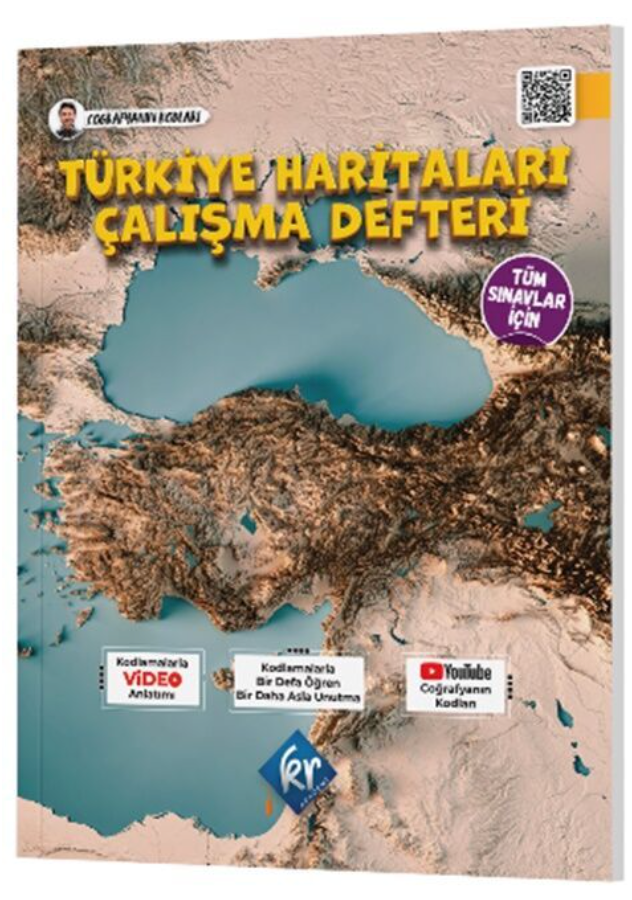 KR Akademi Coğrafyanın Kodları Türkiye Haritaları Çalışma Defteri Tüm Sınavlar İçin