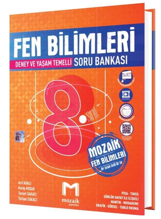 Mozaik Yayınları 8. Sınıf Fen Bilimleri Soru Bankası