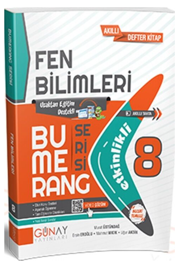 Günay Yayınları 8. Sınıf Fen Bilimleri Etkinlikli Bumerang Serisi