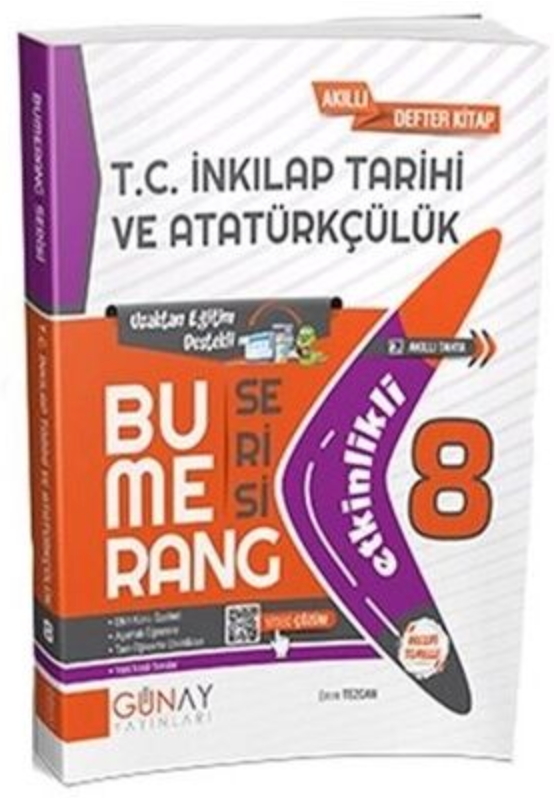 Günay Yayınları 8. Sınıf T.C. İnkılap Tarihi Ve Atatürkçülük Bumerang Etkinlikli