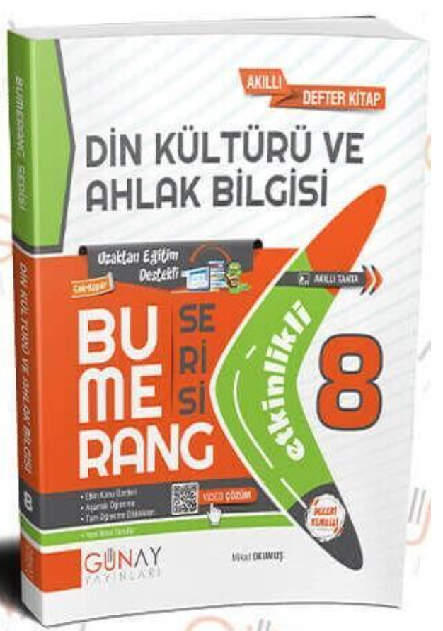 Günay Yayınları 8. Sınıf LGS Din Kültürü ve Ahlak Bilgisi Etkinlikli Bumerang Soru Bankası