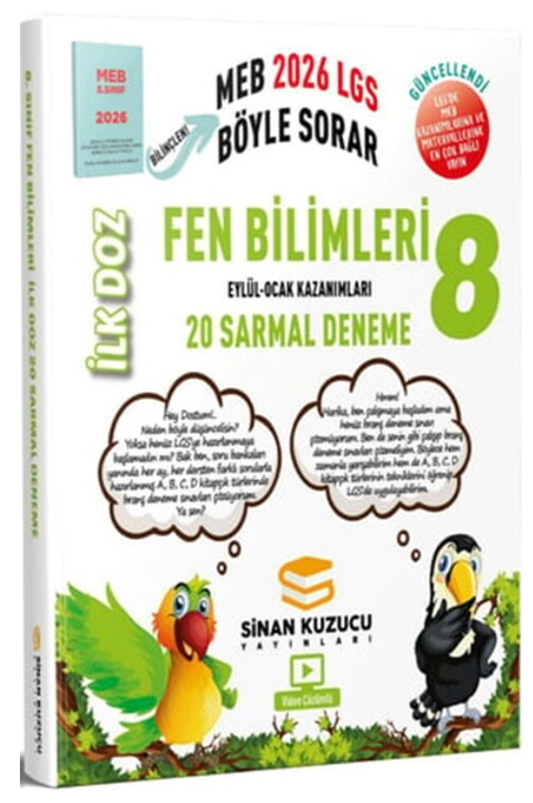 Sinan Kuzucu 2026 8. Sınıf Fen Bilimleri İlk Doz Sarmal Branş Denemeleri
