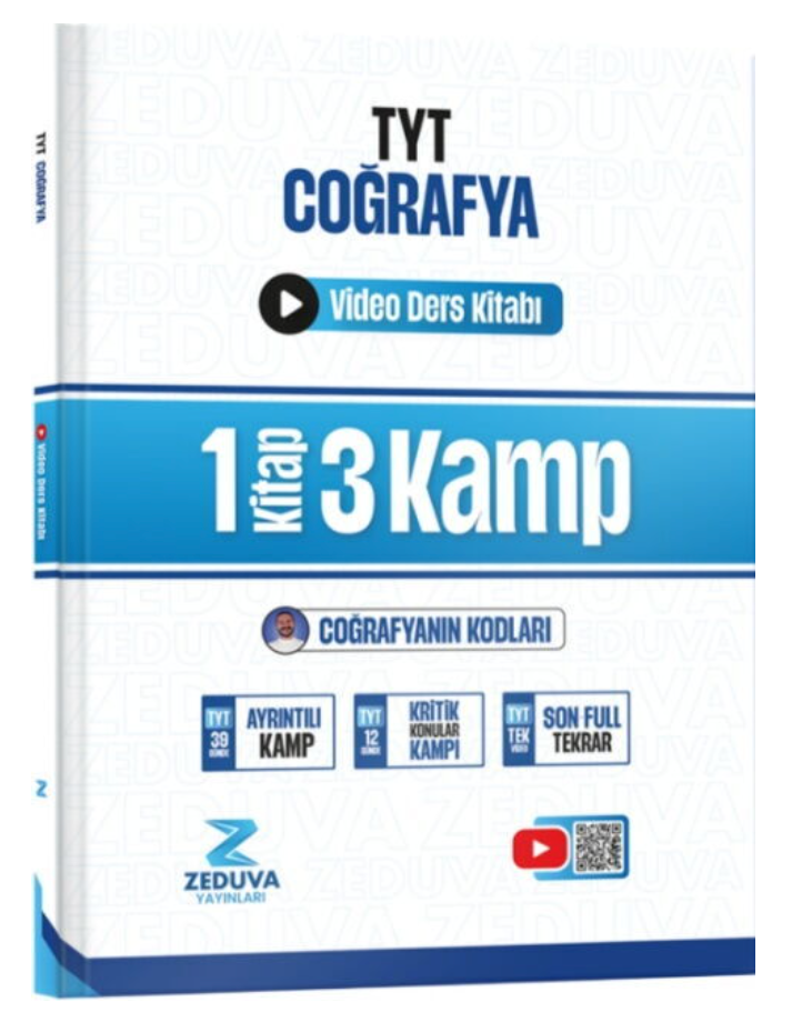 Zeduva Yayınları Coğrafyanın Kodları TYT Coğrafya 1 Kitap 3 Kamp Video Ders Kitabı