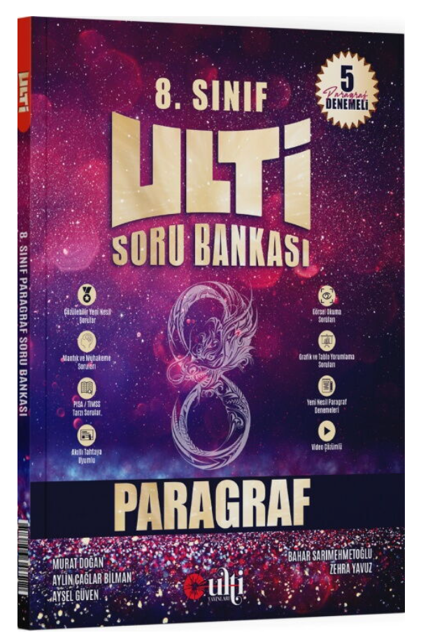 Ulti Yayınları 8. Sınıf Paragraf Ulti Serisi Soru Bankası