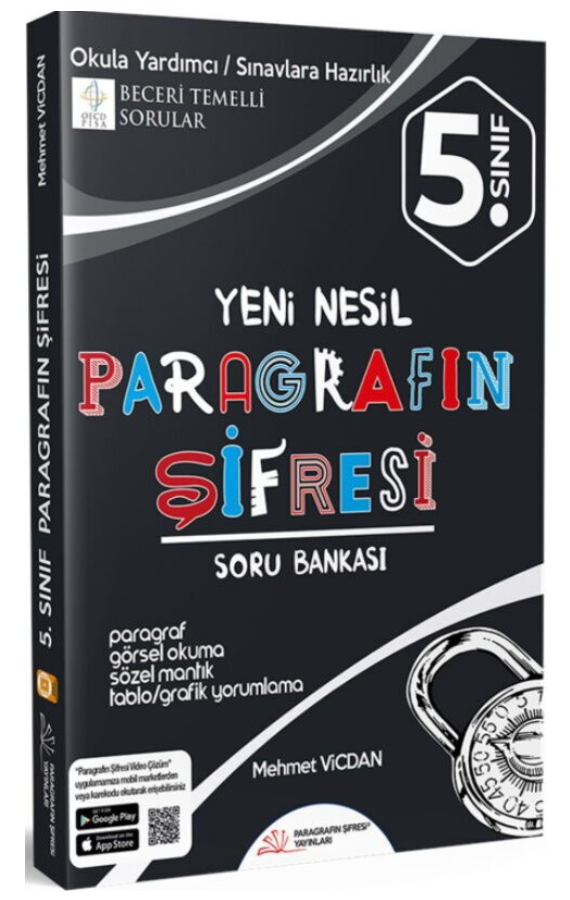 Paragrafın Şifresi Yayınları 5. Sınıf Yeni Nesil Paragrafın Şifresi Soru Bankası