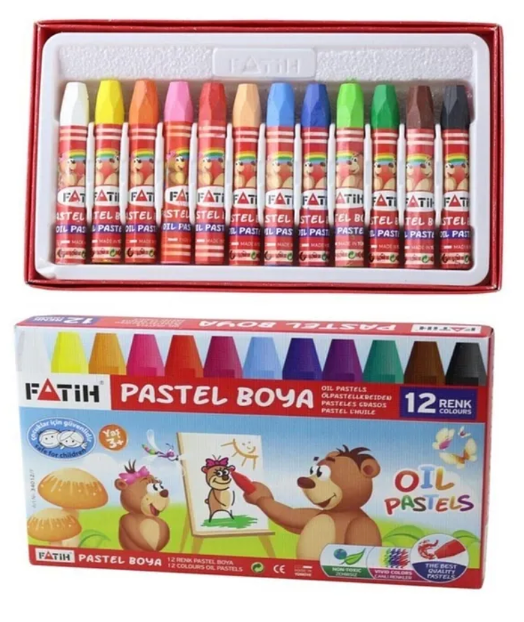 Fatih Renkli Pastel Boya 12'li