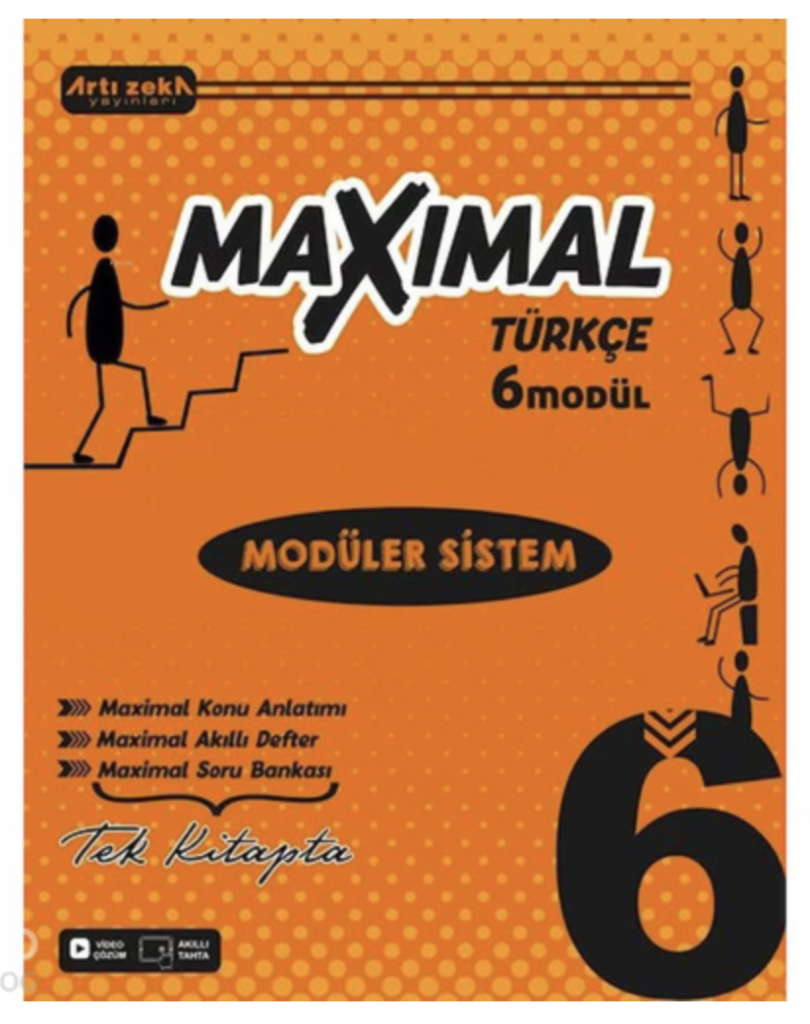 Artı Zeka Yayınları 6 Sınıf Maximal Türkçe Modüler Sistem Seti (6 Modül)