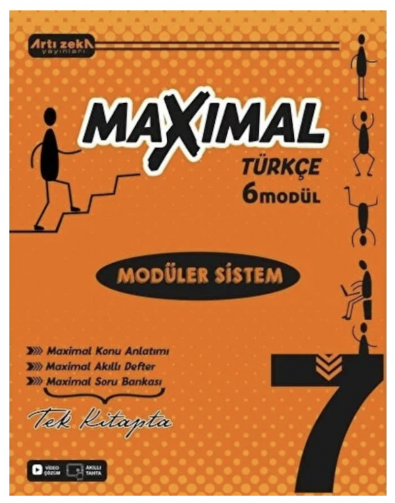 Artı Zeka Yayınları 7 Sınıf Maxımal Türkçe Modüler Sistem Seti 6 Modül maarif model 2027