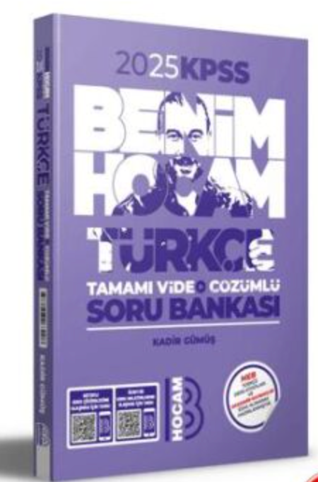 2025 KPSS Türkçe Tamamı Video Çözümlü Soru Bankası Benim Hocam Yayınları