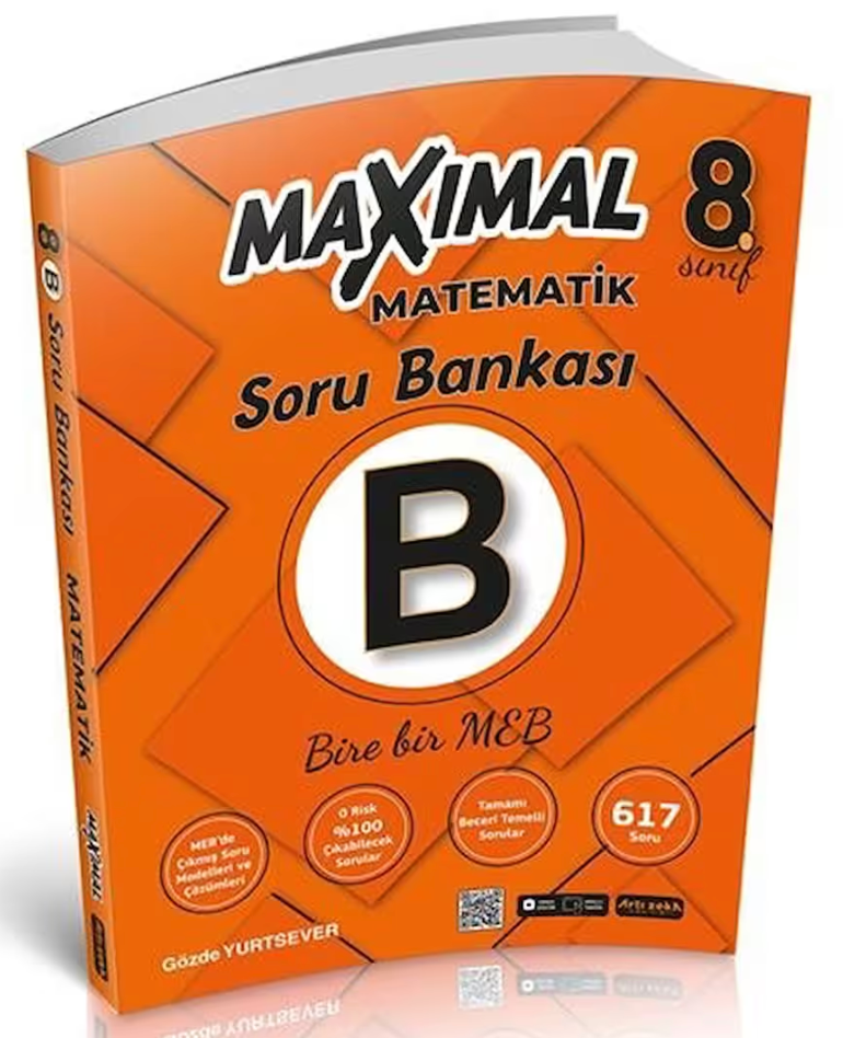 8. Sınıf Maximal Matematik Soru Bankası B Artı Zeka Yayınları