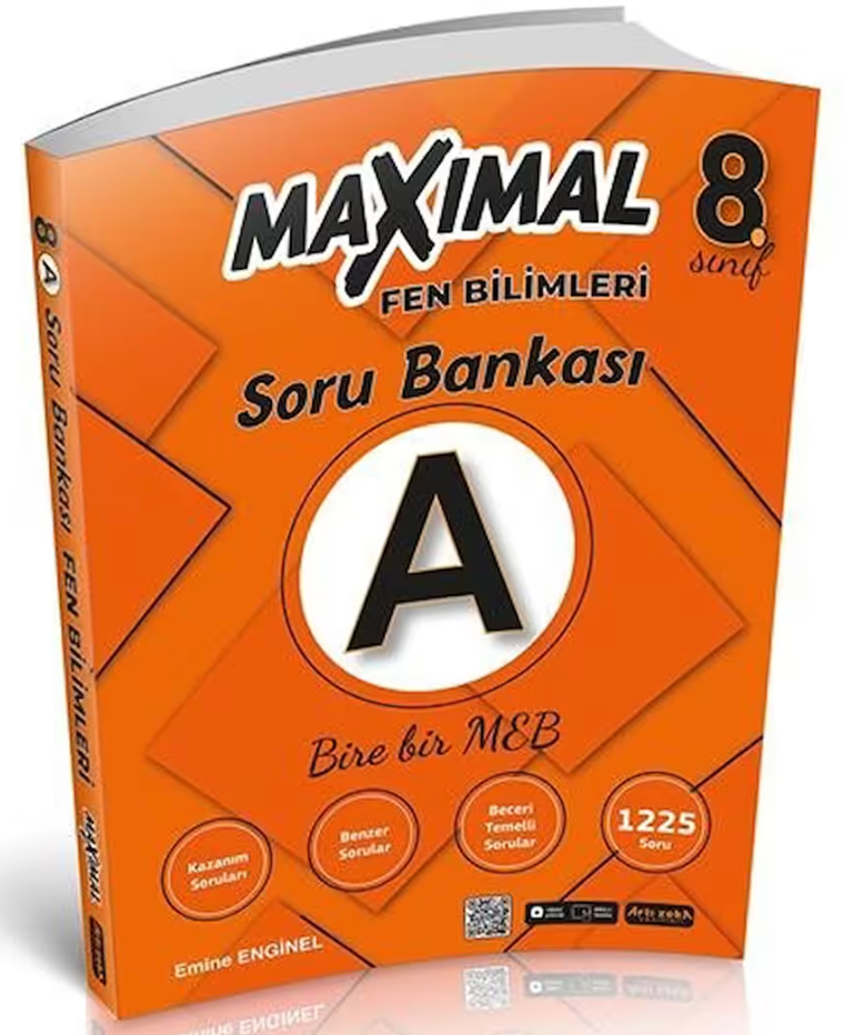 8. Sınıf Maximal Fen Bilimleri Soru Bankası A Artı Zeka Yayınları