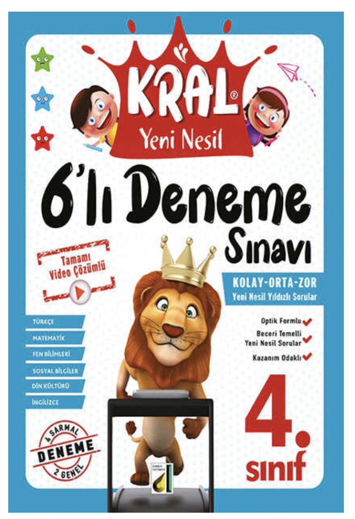 KRAL YENİ NESİL 6'LI DENEME SINAVI 4. SINIF Damla Yayınevi