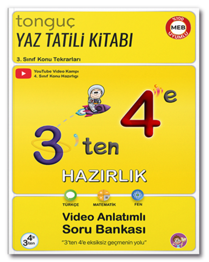 3'ten 4'e Hazırlık Kitabı Tonguç Yayınları