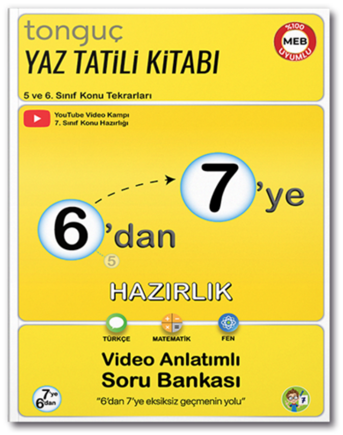 6'dan 7'ye Hazırlık Kitabı Tonguç Yayınları