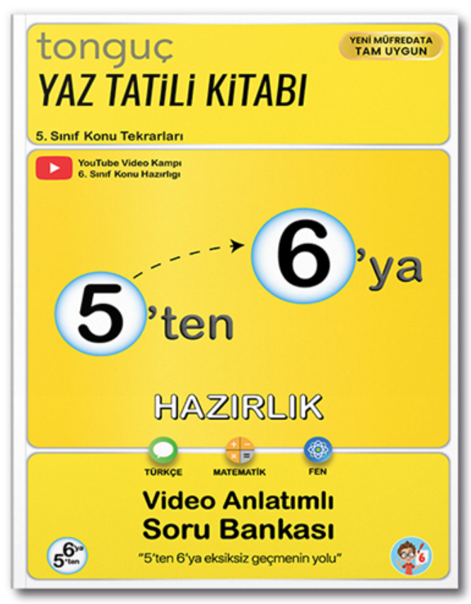5'ten 6'ya Hazırlık Kitabı Tonguç Yayınları