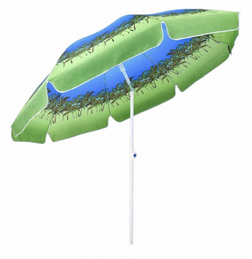 SKYBELT SKY-113 ( 240CM SAPLI ) ( ÇAP: 215CM ) ( RENKLİ RESİMLİ ) PLAJ ŞEMSİYESİ  (POLYESTER KUMAŞ)