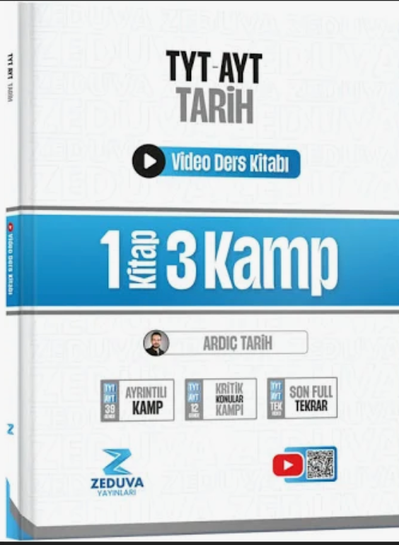 YKS TYT AYT Ardıç Tarih Video Ders Kitabı Zeduva Yayınları