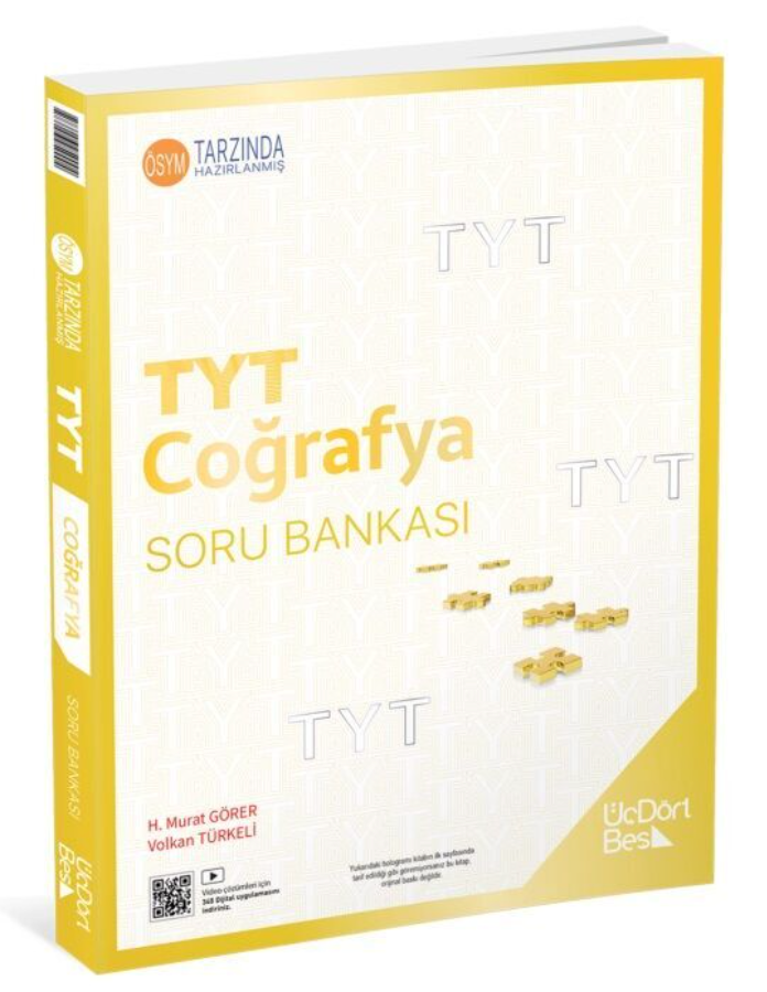 ÜçDörtBeş Yayınları TYT Coğrafya Soru Bankası