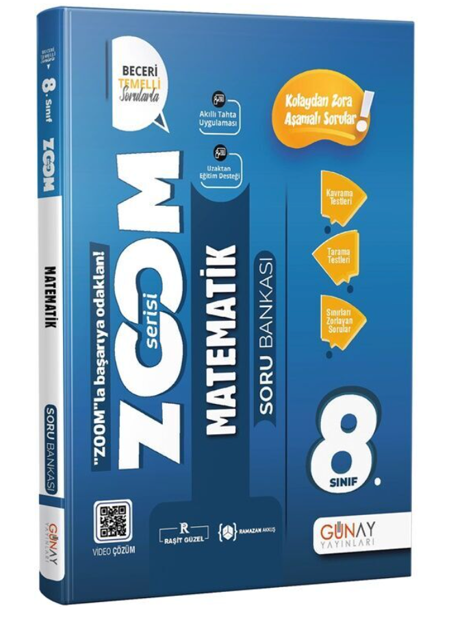 Günay Yayınları 8. Sınıf LGS Matematik Yeni Zoom Soru Bankası