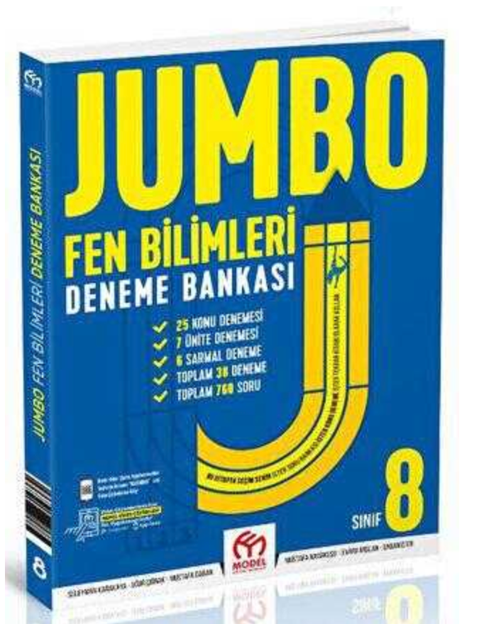 Model Eğitim Yayıncılık 8.Sınıf Jumbo Fen Bilimleri Deneme Bankası Model Eğitim Yayıncılık