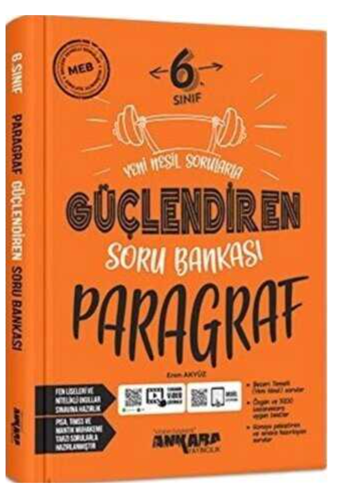 Ankara Yayıncılık 6. Sınıf Paragraf Güçlendiren Soru Bankası