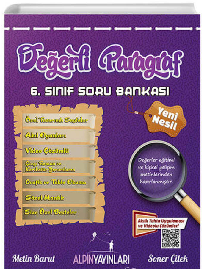 6. Sınıf Değerli Paragraf Soru Bankası Alpin Yayınları