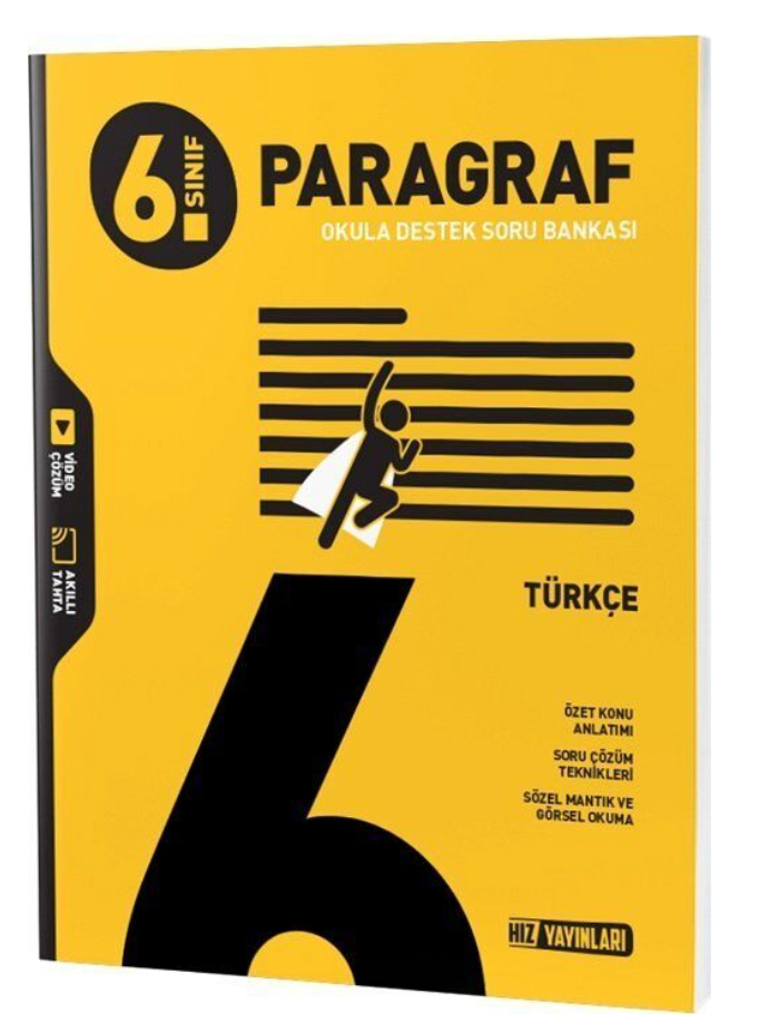 Hız Yayınları 6. Sınıf Türkçe Paragraf Soru Bankası