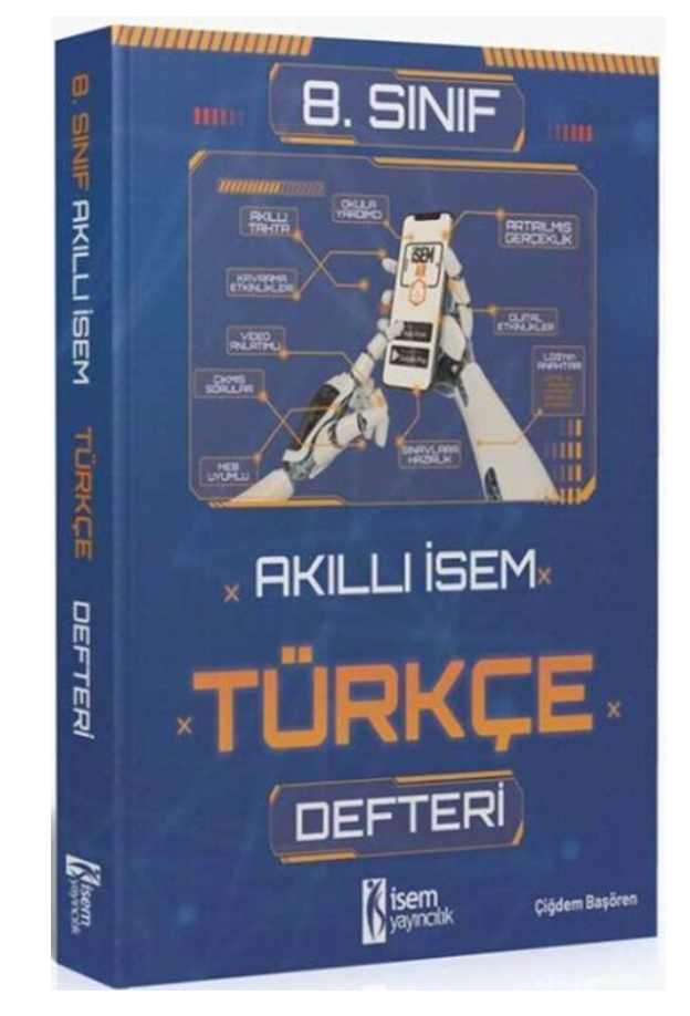 İsem Yayınları 8. Sınıf Türkçe Akıllı İsem Defteri