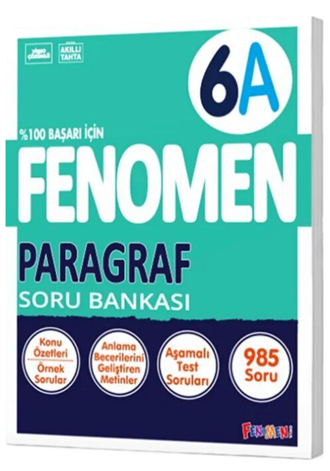 Fenomen Okul Yayınları 6. Sınıf Paragraf Fenomen A Soru Bankası