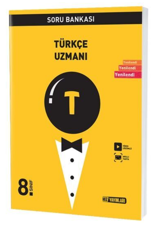 Hız Yayınları 8. Sınıf Türkçe Uzmanı Soru Bankası