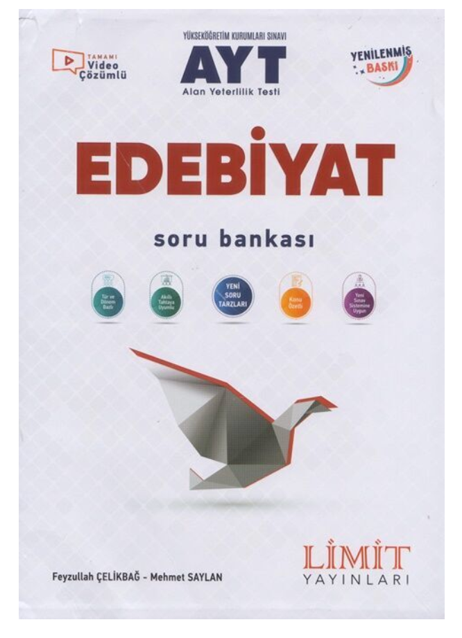 Limit Yayınları AYT Edebiyat Soru Bankası Video Çözümlü